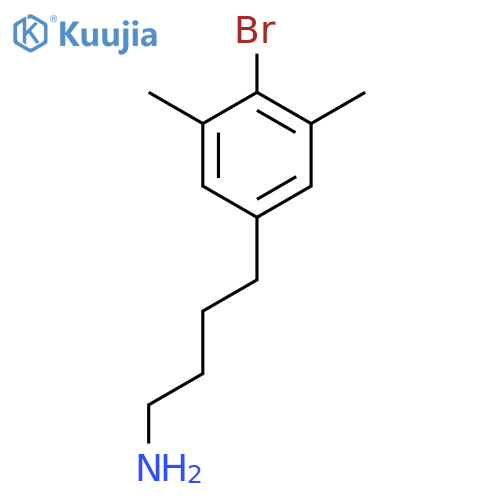 4-(4-bromo-3,5-dimethylphenyl)butan-1-amine structure