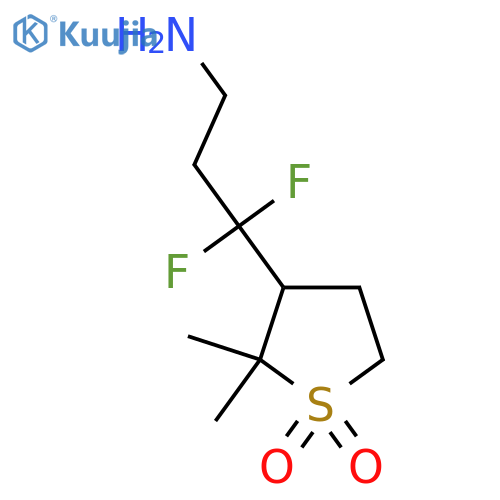 3-(3-amino-1,1-difluoropropyl)-2,2-dimethyl-1lambda6-thiolane-1,1-dione structure