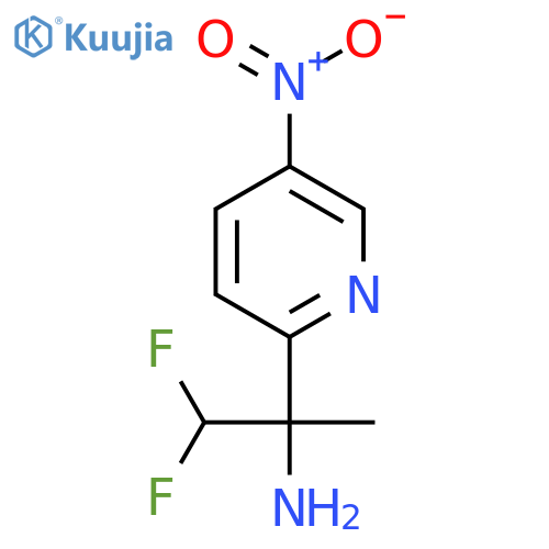 1,1-difluoro-2-(5-nitropyridin-2-yl)propan-2-amine structure