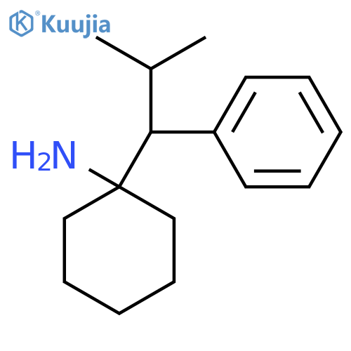 1-(2-methyl-1-phenylpropyl)cyclohexan-1-amine structure