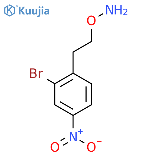 O-2-(2-bromo-4-nitrophenyl)ethylhydroxylamine structure