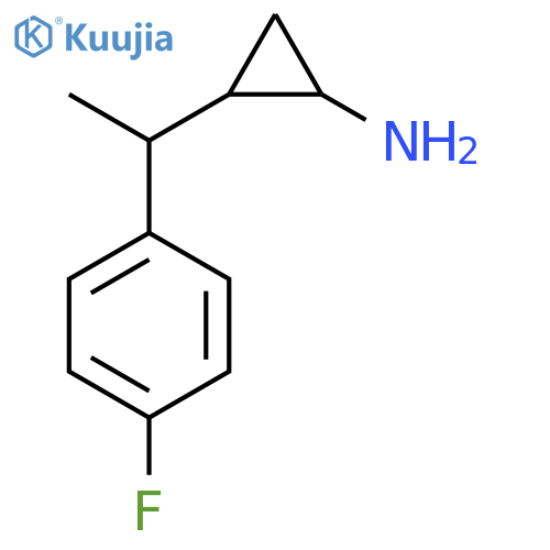 2-1-(4-fluorophenyl)ethylcyclopropan-1-amine structure