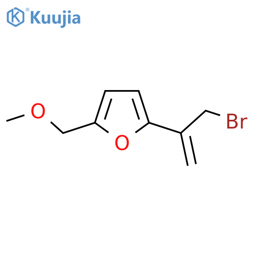 2-(3-bromoprop-1-en-2-yl)-5-(methoxymethyl)furan structure