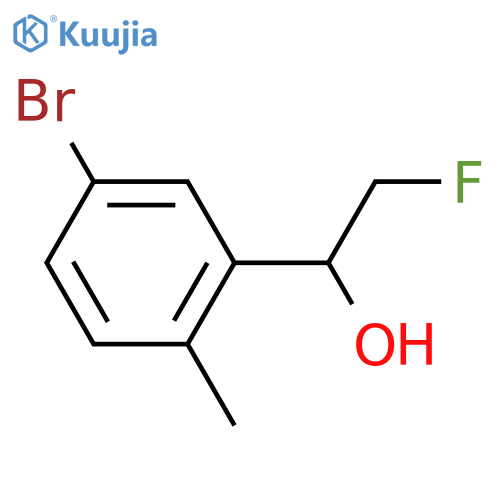 1-(5-bromo-2-methylphenyl)-2-fluoroethan-1-ol structure