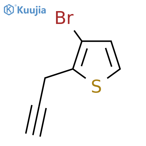 3-bromo-2-(prop-2-yn-1-yl)thiophene structure