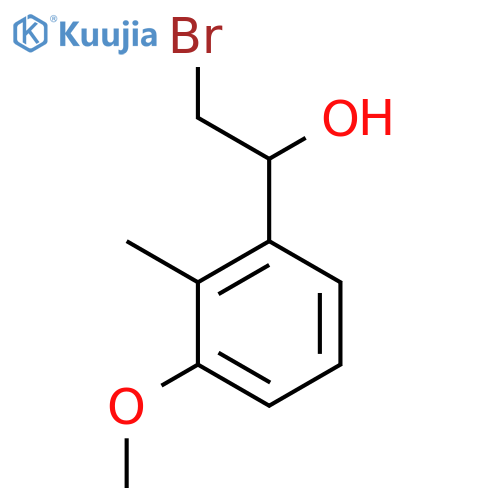 2-bromo-1-(3-methoxy-2-methylphenyl)ethan-1-ol structure