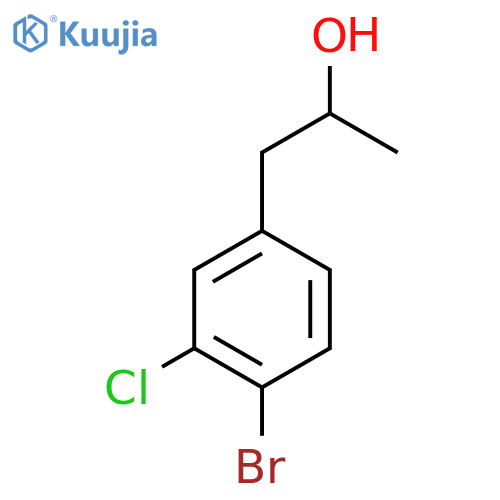 1-(4-Bromo-3-chlorophenyl)propan-2-ol structure