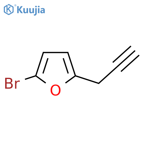 2-bromo-5-(prop-2-yn-1-yl)furan structure