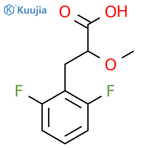 3-(2,6-difluorophenyl)-2-methoxypropanoic acid structure