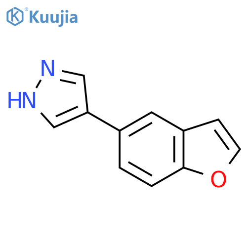 4-(1-benzofuran-5-yl)-1H-pyrazole structure
