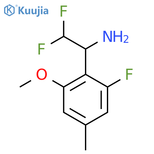 2,2-difluoro-1-(2-fluoro-6-methoxy-4-methylphenyl)ethan-1-amine structure