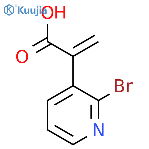 2-(2-bromopyridin-3-yl)prop-2-enoic acid structure