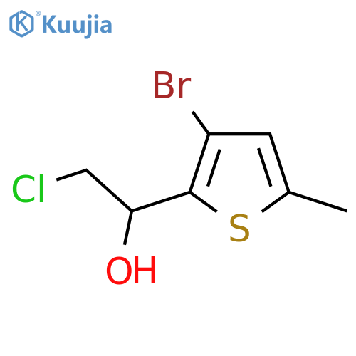1-(3-bromo-5-methylthiophen-2-yl)-2-chloroethan-1-ol structure