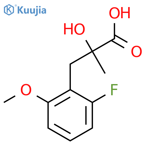 3-(2-fluoro-6-methoxyphenyl)-2-hydroxy-2-methylpropanoic acid structure