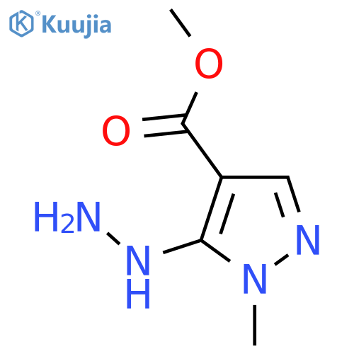 methyl 5-hydrazinyl-1-methyl-1H-pyrazole-4-carboxylate structure