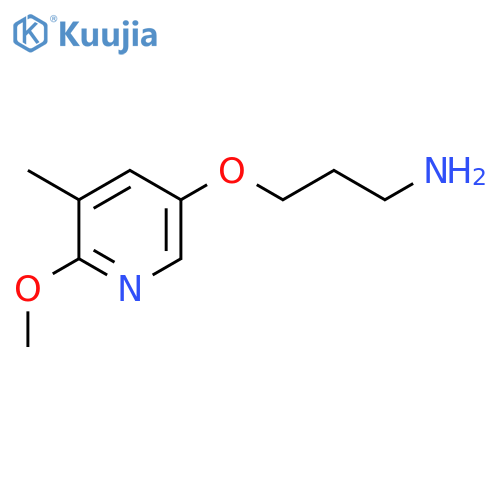 3-(6-methoxy-5-methylpyridin-3-yl)oxypropan-1-amine structure