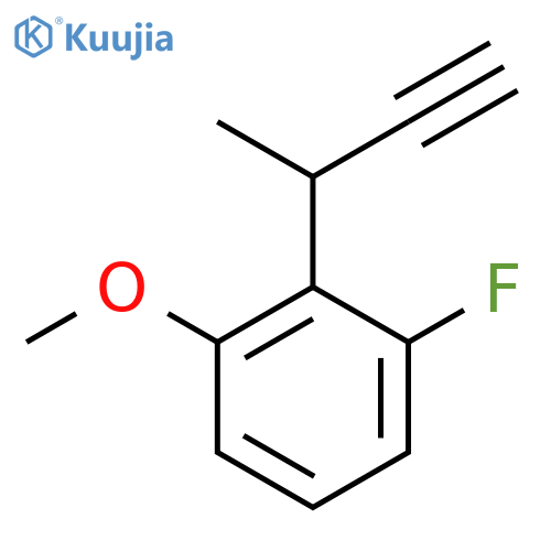 2-(but-3-yn-2-yl)-1-fluoro-3-methoxybenzene structure