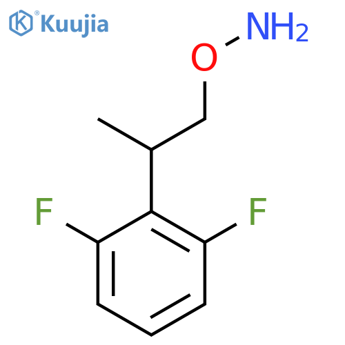 O-2-(2,6-difluorophenyl)propylhydroxylamine structure