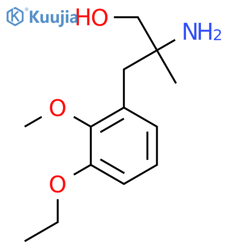 2-amino-3-(3-ethoxy-2-methoxyphenyl)-2-methylpropan-1-ol structure