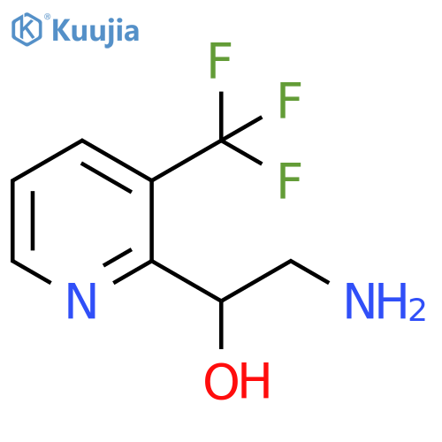 2-amino-1-3-(trifluoromethyl)pyridin-2-ylethan-1-ol structure