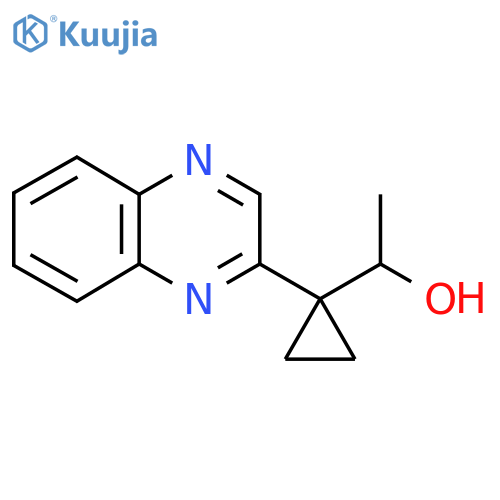 1-1-(quinoxalin-2-yl)cyclopropylethan-1-ol structure