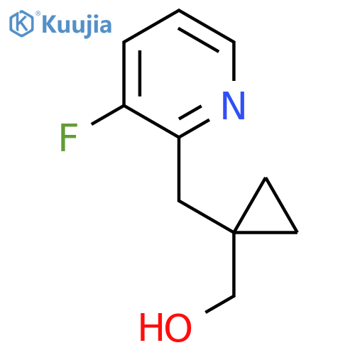 {1-(3-fluoropyridin-2-yl)methylcyclopropyl}methanol structure