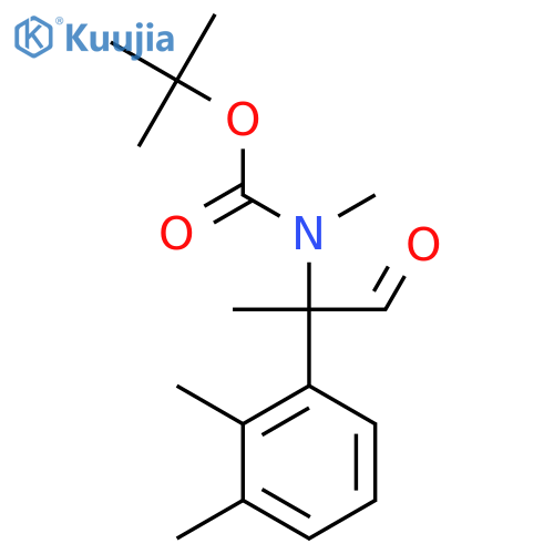 tert-butyl N-2-(2,3-dimethylphenyl)-1-oxopropan-2-yl-N-methylcarbamate structure