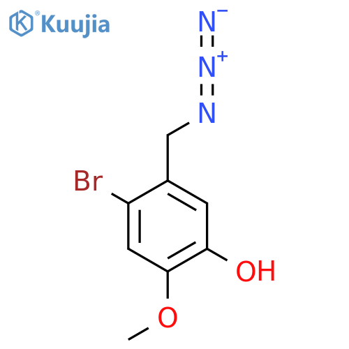 5-(Azidomethyl)-4-bromo-2-methoxyphenol structure