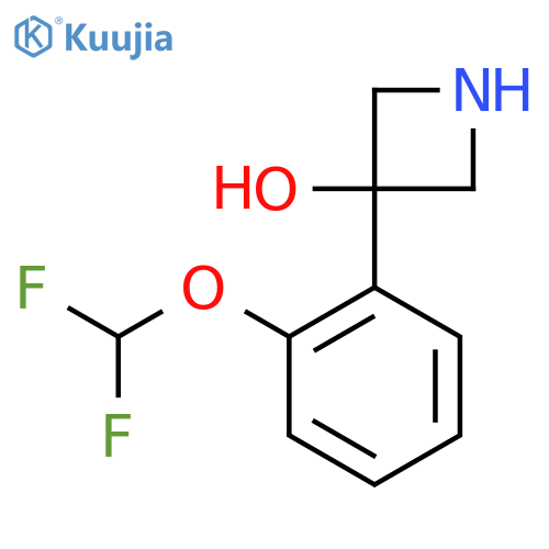 3-2-(difluoromethoxy)phenylazetidin-3-ol structure