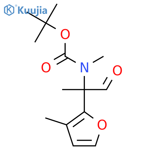 tert-butyl N-methyl-N-2-(3-methylfuran-2-yl)-1-oxopropan-2-ylcarbamate structure