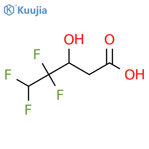 4,4,5,5-tetrafluoro-3-hydroxypentanoic acid structure