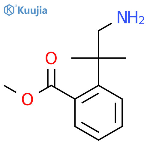 methyl 2-(1-amino-2-methylpropan-2-yl)benzoate structure
