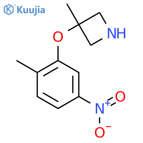 3-methyl-3-(2-methyl-5-nitrophenoxy)azetidine structure
