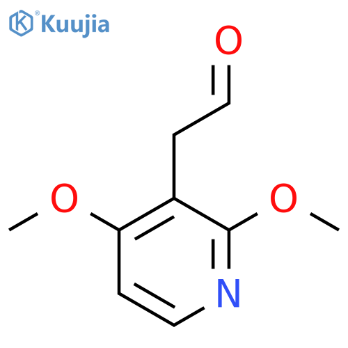 2-(2,4-dimethoxypyridin-3-yl)acetaldehyde structure