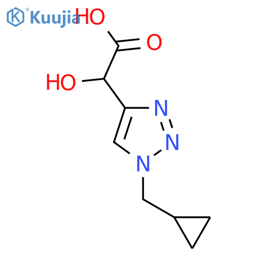 2-1-(cyclopropylmethyl)-1H-1,2,3-triazol-4-yl-2-hydroxyacetic acid structure