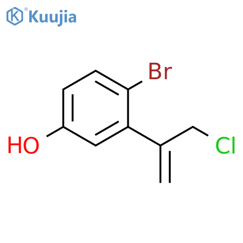 4-bromo-3-(3-chloroprop-1-en-2-yl)phenol structure