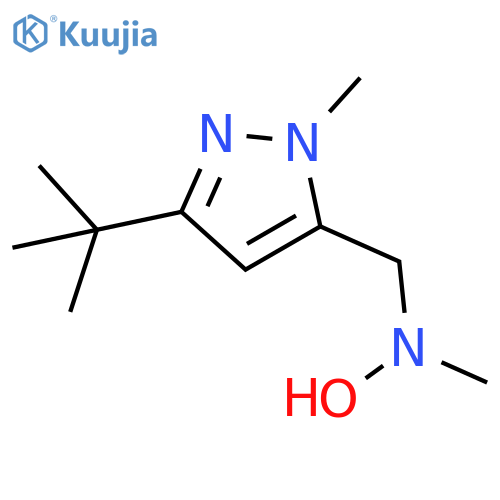N-(3-tert-butyl-1-methyl-1H-pyrazol-5-yl)methyl-N-methylhydroxylamine structure