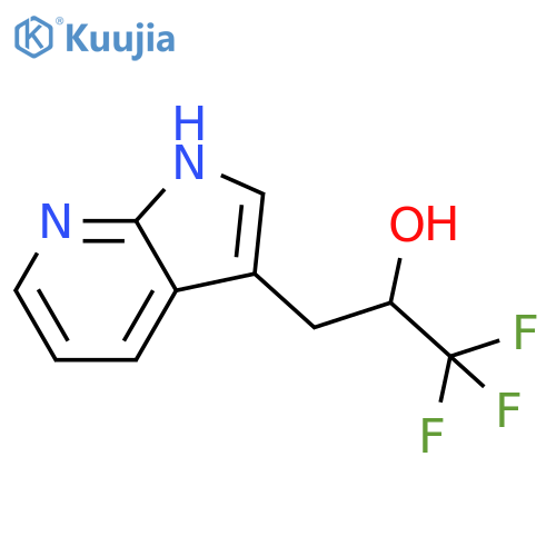 1,1,1-trifluoro-3-{1H-pyrrolo2,3-bpyridin-3-yl}propan-2-ol structure