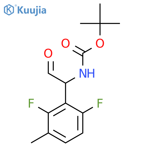 tert-butyl N-1-(2,6-difluoro-3-methylphenyl)-2-oxoethylcarbamate structure