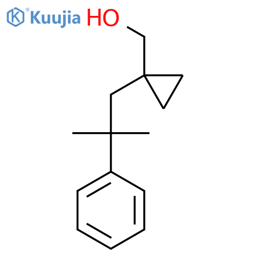 1-(2-methyl-2-phenylpropyl)cyclopropylmethanol structure