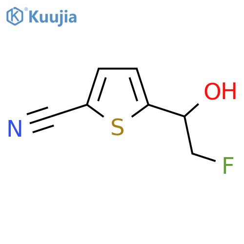5-(2-fluoro-1-hydroxyethyl)thiophene-2-carbonitrile structure