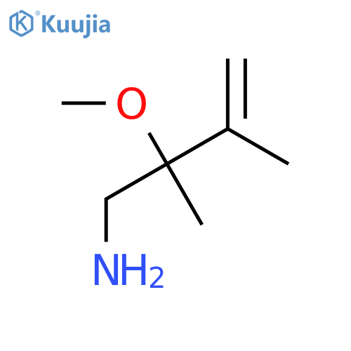 2-methoxy-2,3-dimethylbut-3-en-1-amine structure