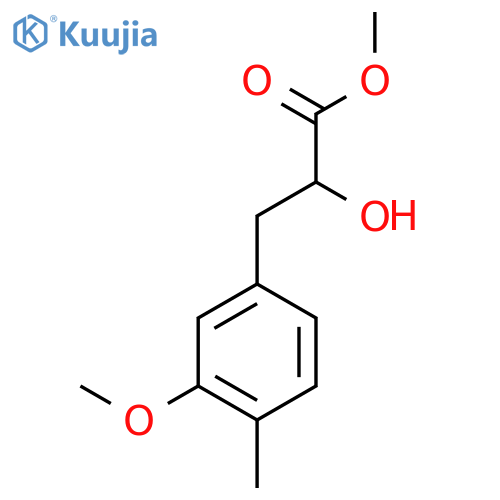 methyl 2-hydroxy-3-(3-methoxy-4-methylphenyl)propanoate structure
