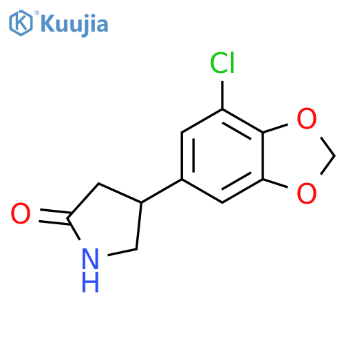 4-(7-chloro-1,3-dioxaindan-5-yl)pyrrolidin-2-one structure