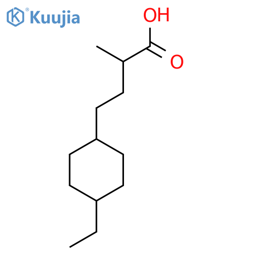 4-(4-ethylcyclohexyl)-2-methylbutanoic acid structure