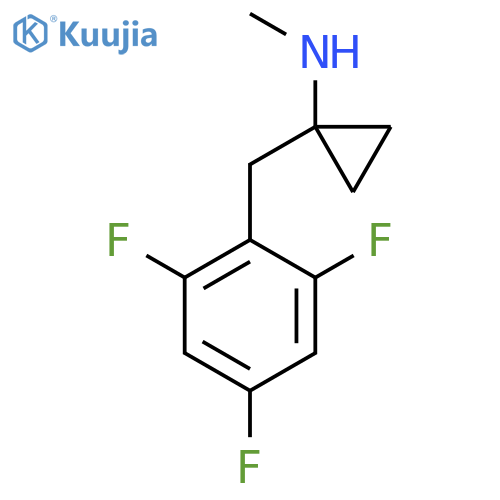 N-methyl-1-(2,4,6-trifluorophenyl)methylcyclopropan-1-amine structure
