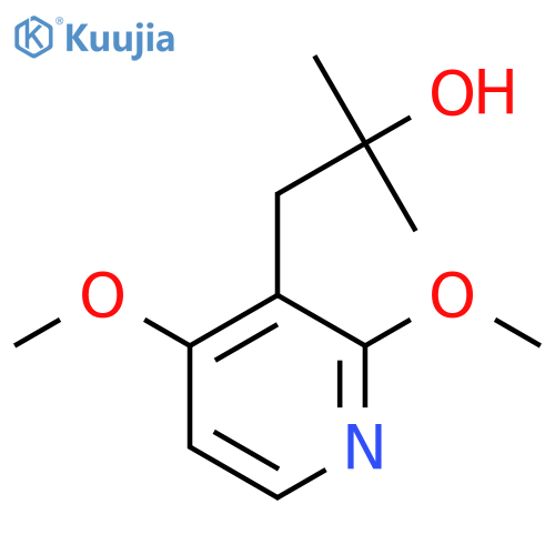 1-(2,4-dimethoxypyridin-3-yl)-2-methylpropan-2-ol structure