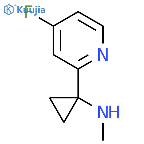 1-(4-fluoropyridin-2-yl)-N-methylcyclopropan-1-amine structure
