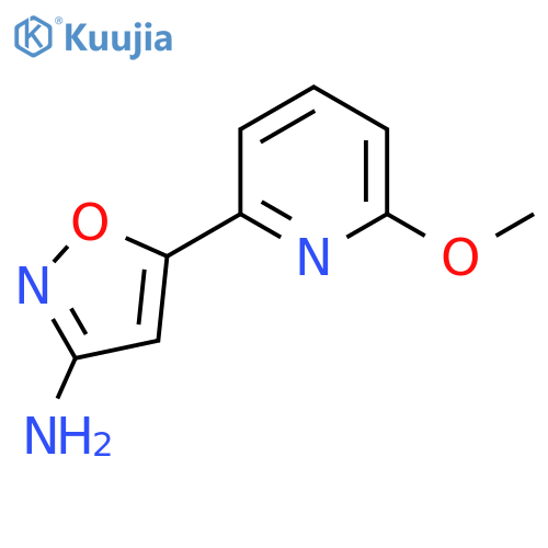 5-(6-methoxypyridin-2-yl)-1,2-oxazol-3-amine structure
