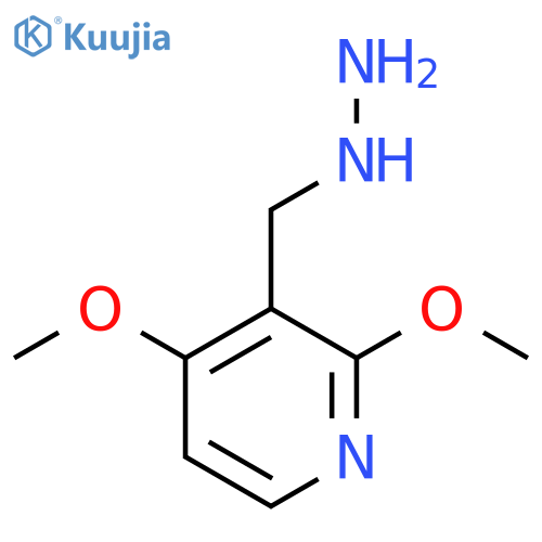 3-(hydrazinylmethyl)-2,4-dimethoxypyridine structure